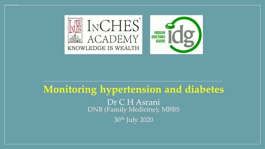 Webinar 6 – Monitoring Hypertension & Diabetes